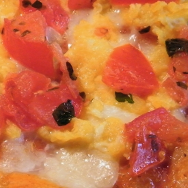 Pizza "Carbonara Lite"